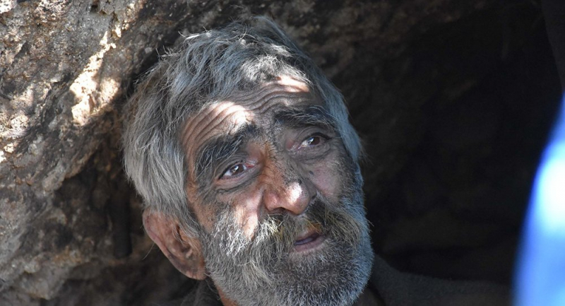 40 yıldır dağda yaşayan İskender Gündüz barakaya taşındı