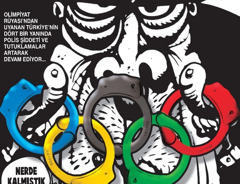 Olimpiyat ve polis şiddeti Gırgır'ın kapağında!