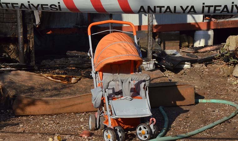 6 aylık bebek, konteynerde çıkan yangında öldü