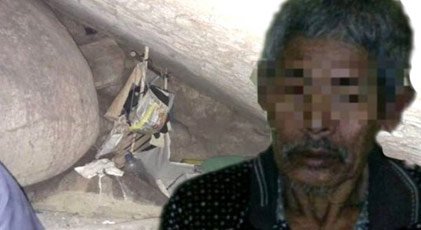 83 yaşındaki bir kişi, 15 yıl boyunca bir kızı mağarada hapsetti
