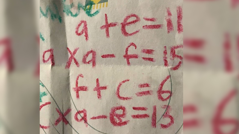9 yaşında bir çocuk tarafından yazılan denklem sosyal medyanın gündemi oldu