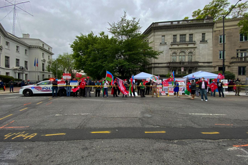 ABD'de Türkler ve Ermenilerden karşılıklı protesto