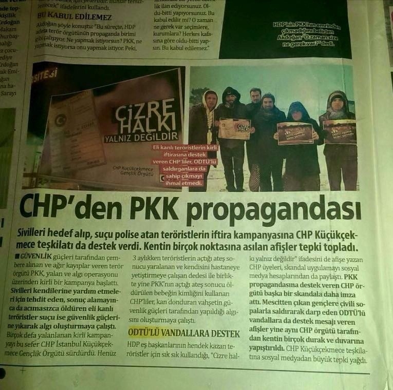 Akit'e CHP Gençlik Kolları'ndan suç duyurusu!
