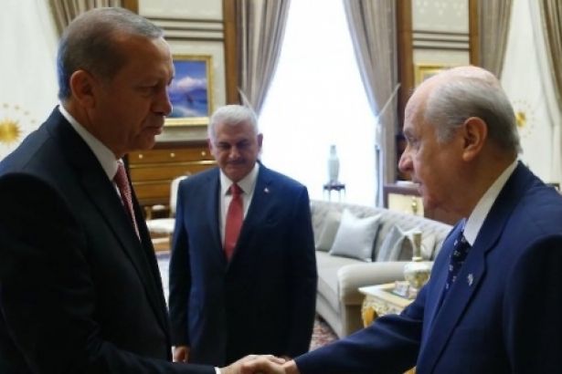 AKP'nin anayasa değişikliği teklifi MHP'ye sunuldu
