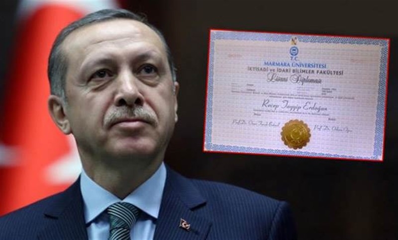 recep tayyip erdoğan diploma