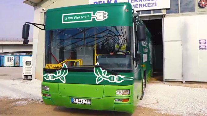 Ankara Belediyesi'nden Türkiye'nin ilk dönüştürülmüş elektrikli otobüsü