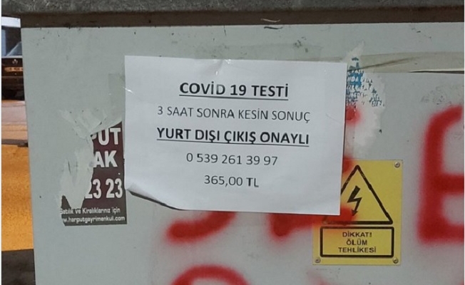 Ankara'da şaşkınlık yaratan Covid-19 testi ilanı 