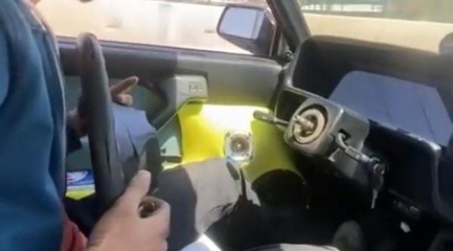 Antalya'da direksiyonsuz araç kullanan kişiye 144 lira ceza 