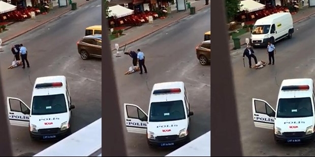 Antalya'da bir kadına saldıran polis tutuklandı!