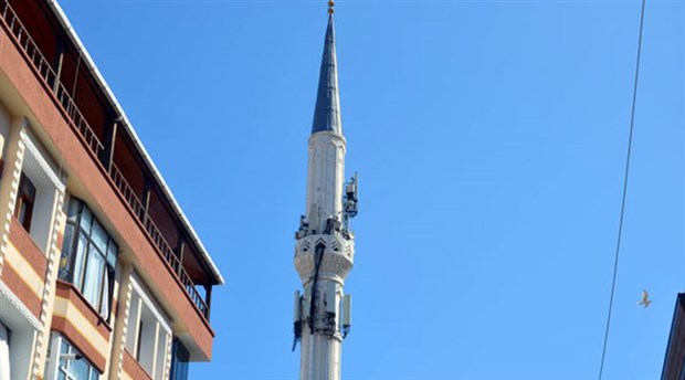 Avcılar'da cami minaresi baz istasyonuna dönüştürüldü 