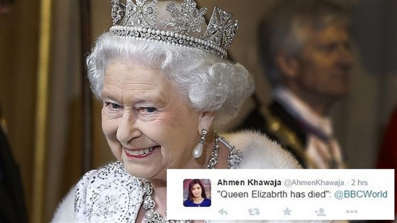 BBC muhabirinden büyük hata! Kraliçe Elizabeth öldü...