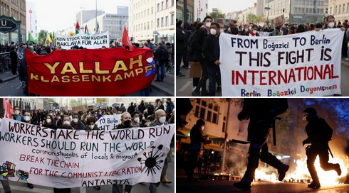 Berlin’de 1 Mayıs gösterilerinde polis ve protestocular çatıştı
