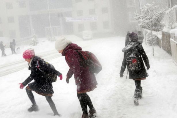 Beş ilde okullara kar tatili