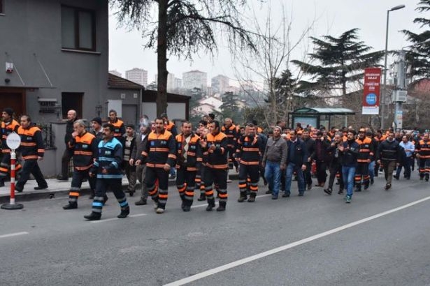 Beşiktaş Belediyesi temizlik işçileri eylemde!