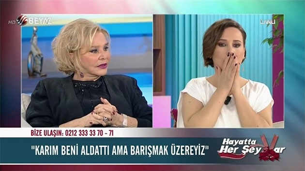 Beyaz TV'de Selin Karacehennem'e canlı yayında küfür!