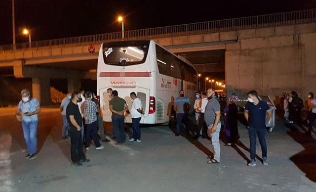 Bingöl'de koronavirüs hastası yolcu şehirlerarası otobüste yakalandı 