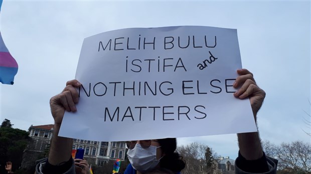 Boğaziçi Üniversitesi’nde rektör ataması protesto ediliyor