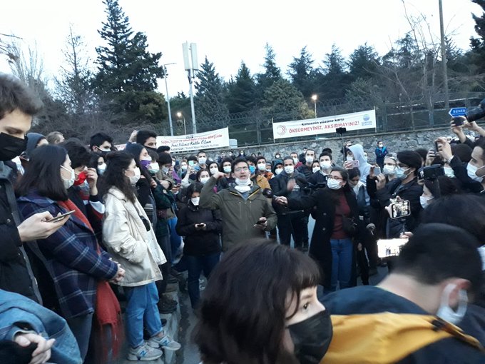 Boğaziçi Üniversitesi öğrencilerinden boykot