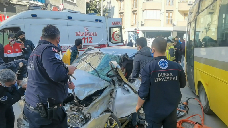 Bursa'da kaza: 2’si ağır, 7 yaralı 