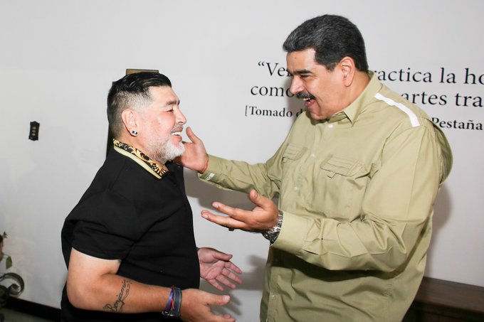 Che sevgisi ile tanınan Maradona Venezuela'ya yardım etti
