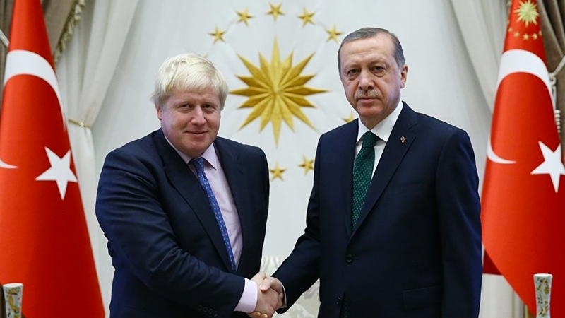 Cumhurbaşkanı Erdoğan, Britanya Başbakanı Johnson ile görüştü