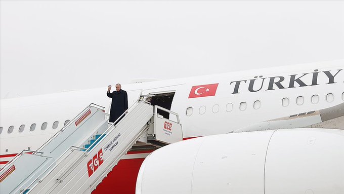 Cumhurbaşkanı Erdoğan, Katar'ın başkenti Doha'ya gitti