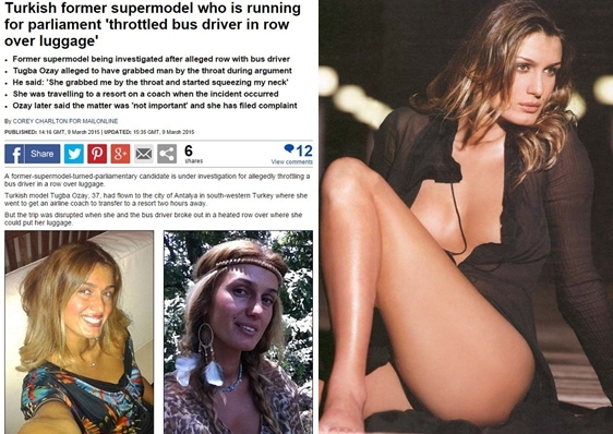 Daily Mail otobüs şoförüne saldıran Özay'ı haber yaptı!