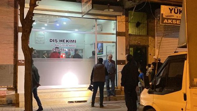 Diyarbakır’da diş kliniği kurşunlandı