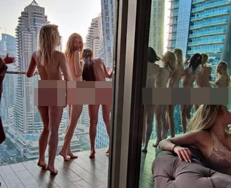 Dubai’de balkonda çıplak fotoğraf çektiren Ukraynalı modeller gözaltına alındı