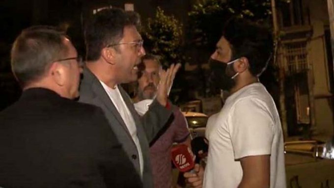 Emre Kınay'dan Beyaz TV muhabirine: Kimsin sen, sana mı soracağım