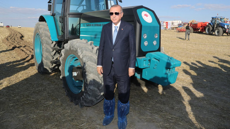 Erdoğan: Ben yeri geldiğinde traktöre biniyorum