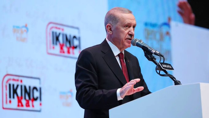 Erdoğan: CHP'nin terör örgütüne yakın yapı ile kurduğu seçim ittifakı menfaat birlikteliğinin ötesine geçerek ideolojik kaynaşmaya dönüştü