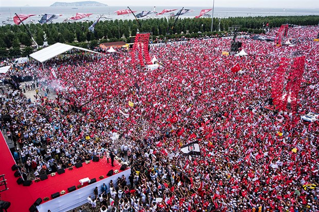 Erdoğan, İnce'nin mitingi için '500 kişi yok' dedi!