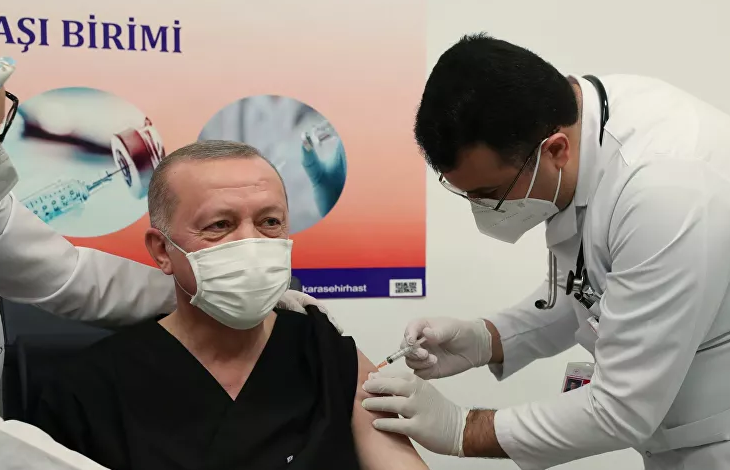 Erdoğan, koronavirüs aşısının ikinci dozunu yaptırdı