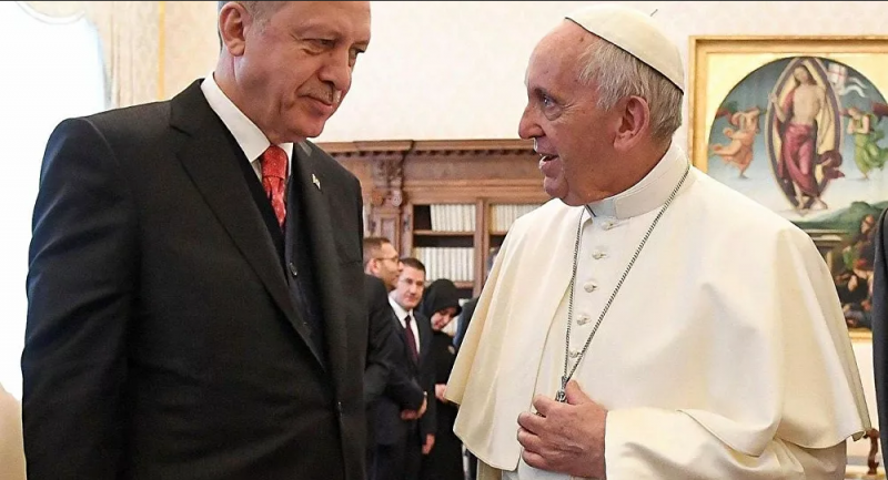 Erdoğan, Papa Francis ile Gazze'yi konuştu