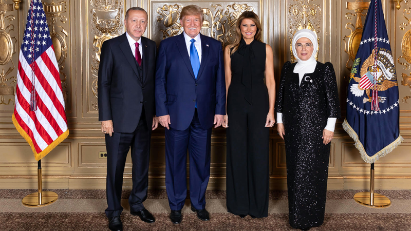 Erdoğan, Trump tarafından verilen resepsiyona katıldı