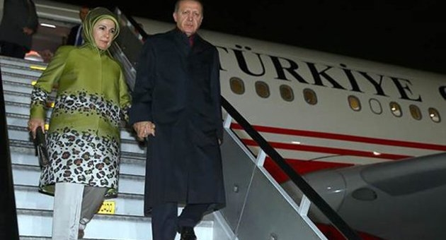 Erdoğan'ın uçağı Houston'a zorunlu iniş yaptı!