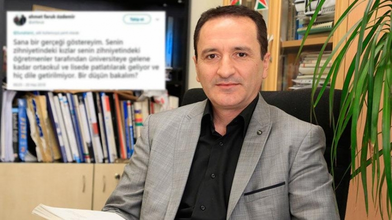 Fizik profesörü Ahmet Faruk Özdemir’den rezalet tweet