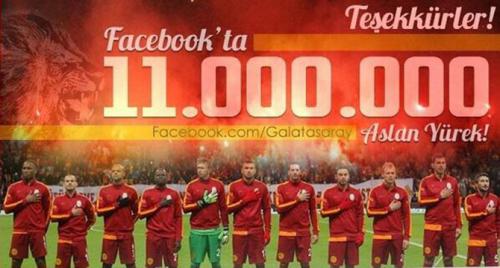 Galatasaray'dan Facebook rekoru!