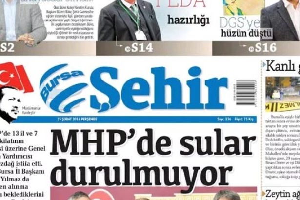 Gazete logosunun yanına Recep Tayyip Erdoğan portresi!