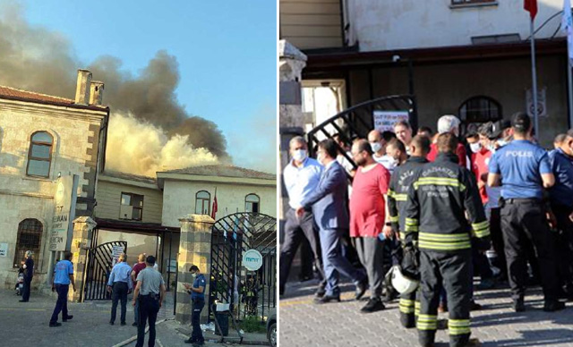 Gaziantep'te hastanede yangın: 46 hasta tahliye edildi 