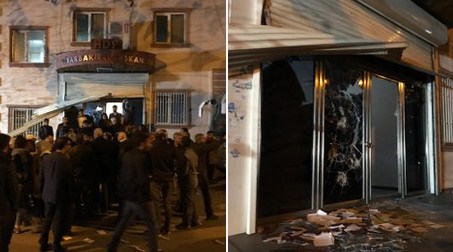 HDP Diyarbakır il binasını basan polis, dış kapıyı kırarak içeriye girdi