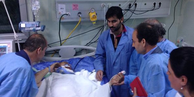 HDP Zergele'de yaralananları ziyaret etti!