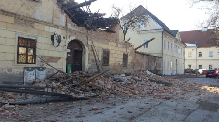 Hırvatistan'da deprem: Enkaz altında yaralılar var