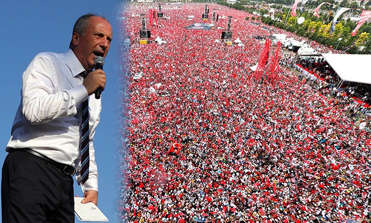 İnce: Erdoğan gibi faşist kafalı bir adam 5 milyonu görünce 'Kesin yayını' diyor