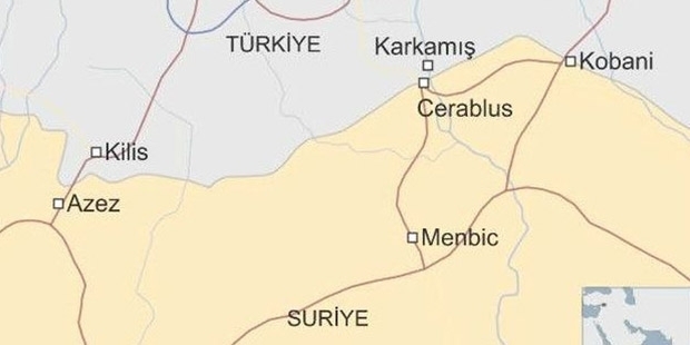 IŞİD'in elindeki Menbic tamamen kuşatıldı!