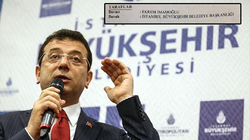 İstanbul Büyükşehir Belediye Başkanı Ekrem İmamoğlu, İstanbul Büyükşehir Belediyesi'ne dava açtı