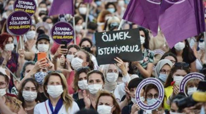 İstanbul Sözleşmesi'nden çekilme kararı protesto edildi