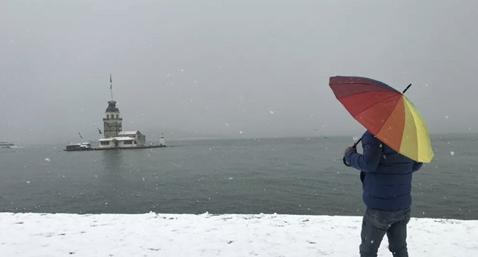 İstanbul'a kuvvetli kar uyarısı