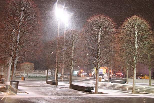 İstanbul'da beklenen kar dün gece yağdı